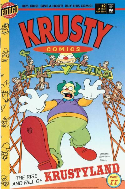 Krusty Comics #2 (1995) Comic Books Krusty Comics