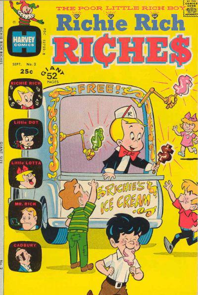 Richie Rich Riches #2 (1972) Comic Books Richie Rich Riches