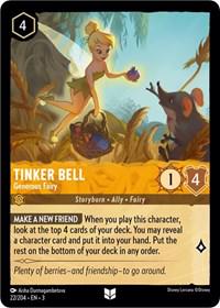 Tinker Bell - Generous Fairy #22 Lorcana Into the Inklands