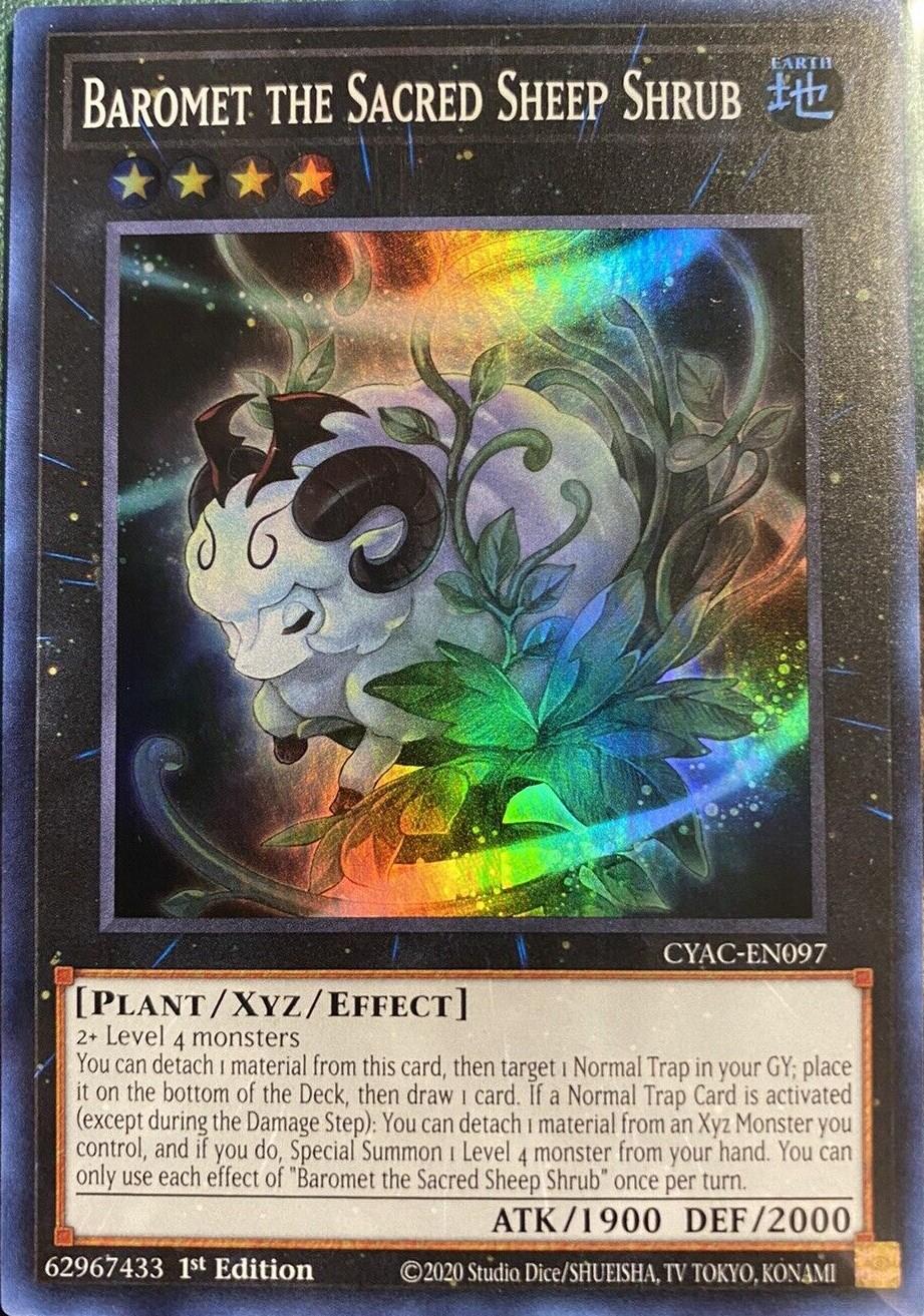 Baromet the Sacred Sheep Shrub CYAC-EN097 YuGiOh Cyberstorm Access