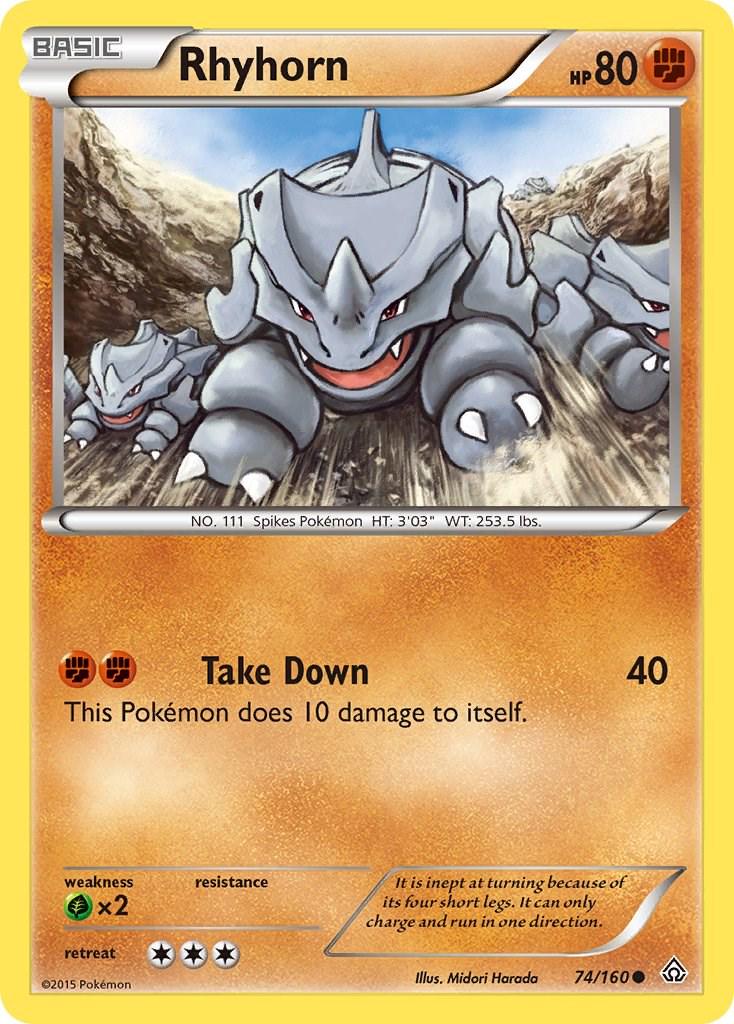 Rhyhorn #74 Pokemon Primal Clash