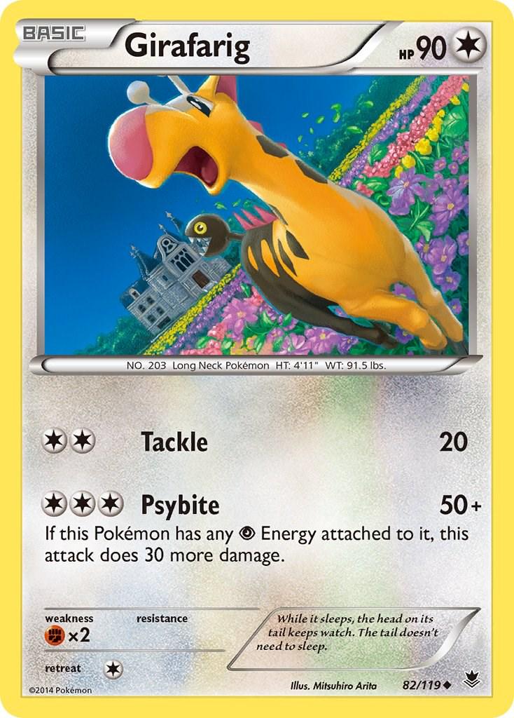 Girafarig #82 Pokemon Phantom Forces