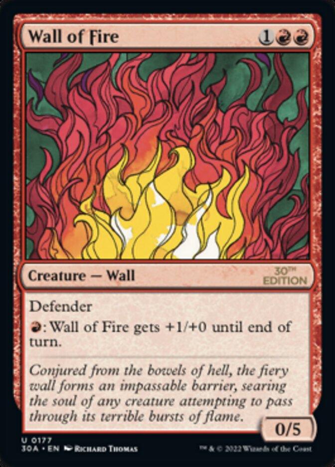 Wall of Fire #177 Magic 30th Anniversary