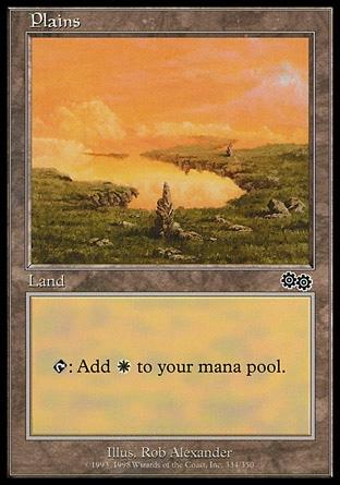 Plains #334 Magic Urzas Saga
