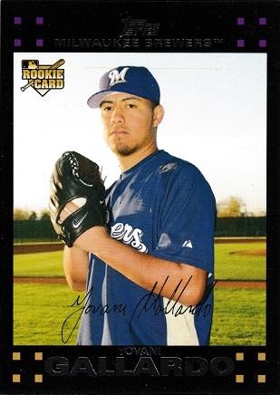 Yovani Gallardo #UH184 Baseball Cards 2007 Topps Update & Highlights