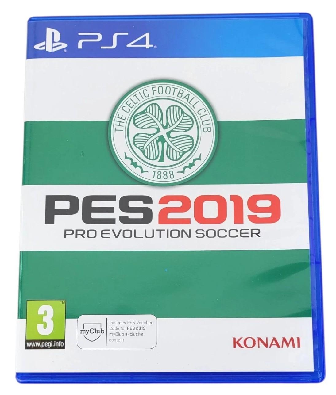 Carátula de Pro Evolution Soccer 2019 Celtic Football Club Edition para PS4 (edición PAL España)