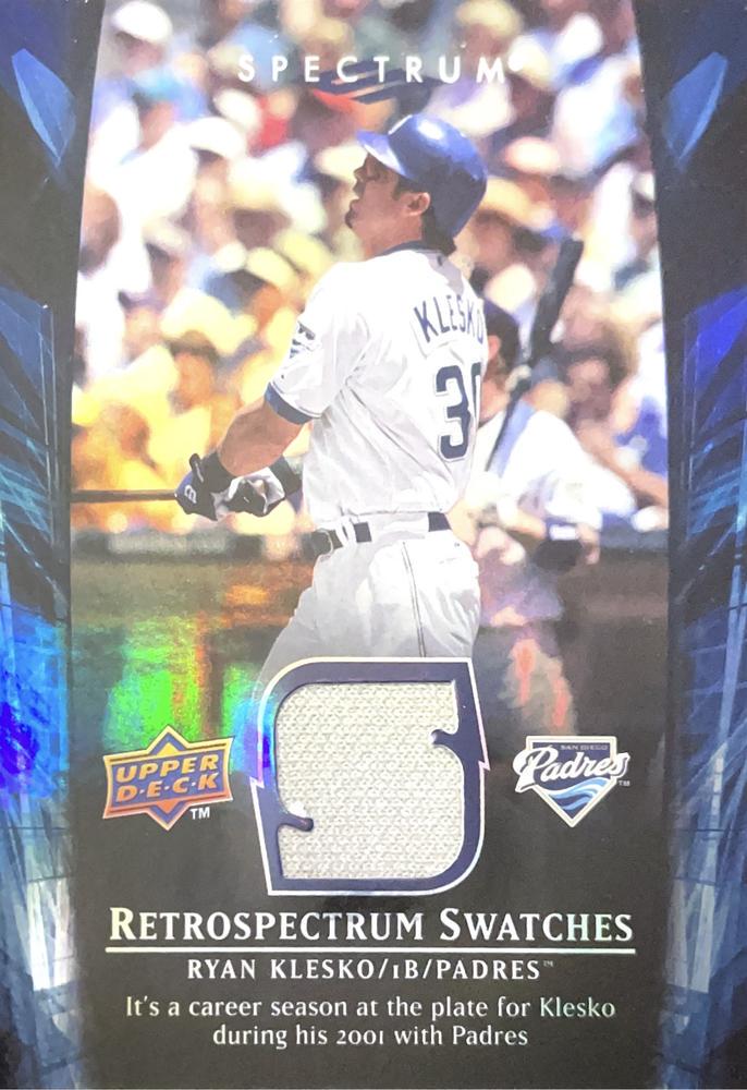 Ryan Klesko #RS-RK 2008 Upper Deck Spectrum Retrospectrum Swatches Baseball