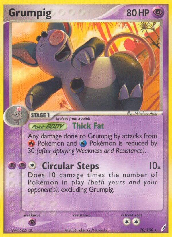 Grumpig #20 Pokemon Crystal Guardians