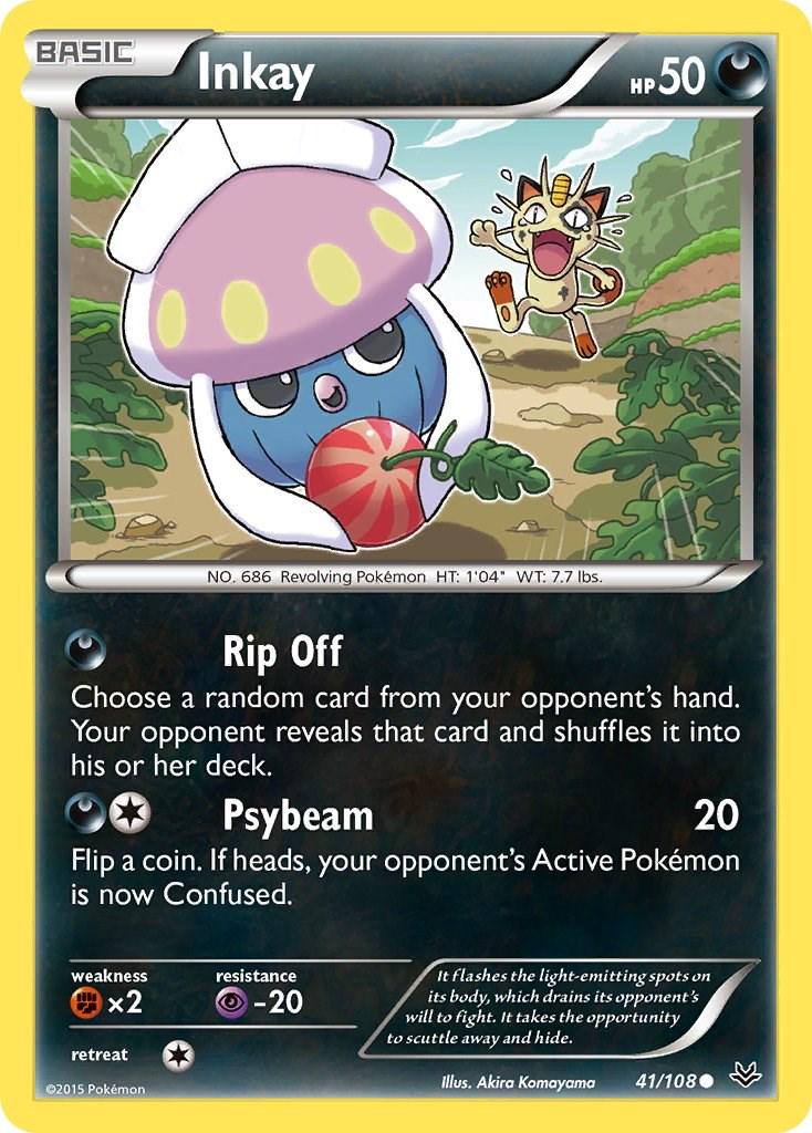 Inkay #41 Pokemon Roaring Skies