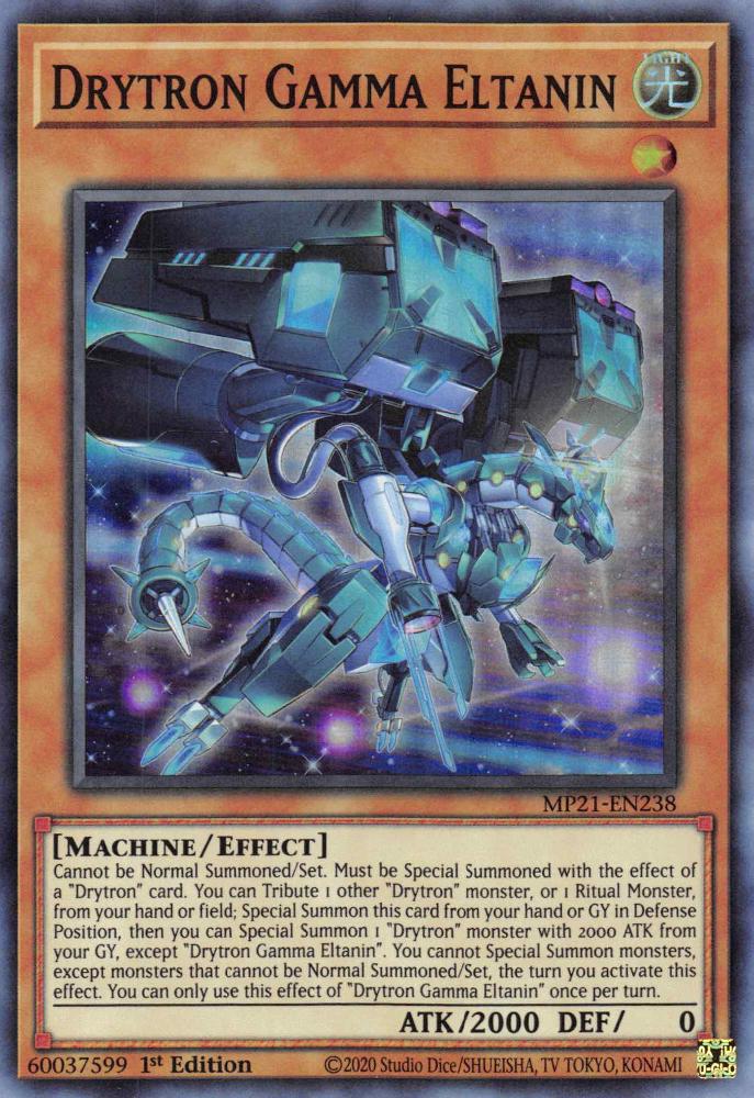 Drytron Gamma Eltanin MP21-EN238 YuGiOh 2021 Tin of Ancient Battles Mega Pack