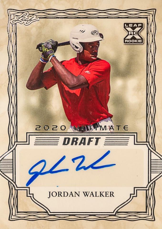 Jordan Walker #BA-JW1 2020 Leaf Ultimate Autographs Baseball