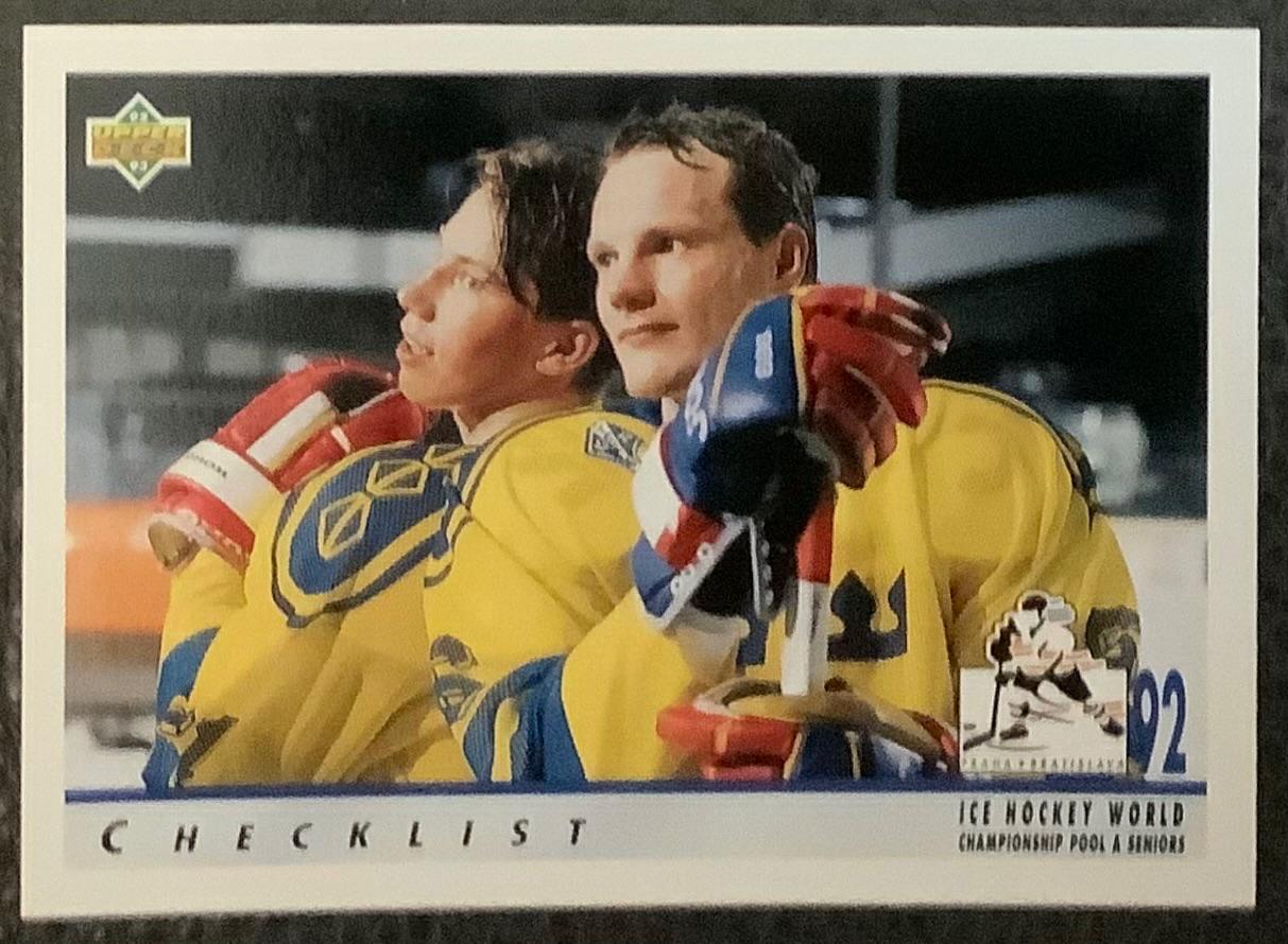 A. Blomsten, P. Forsberg #369 1992 Upper Deck Hockey