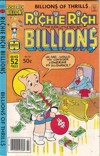 Richie Rich Billions #27 (1978) Comic Books Richie Rich Billions