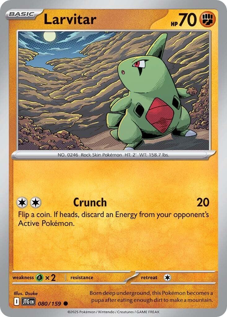 Larvitar #80 Pokemon Journey Together