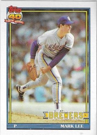 Mark Lee #721 Baseball Cards 1991 Topps