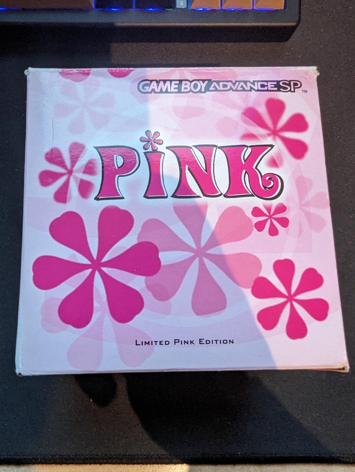 Nintendo Gameboy Advance SP Limited Pink Edition PAL GameBoy Advance