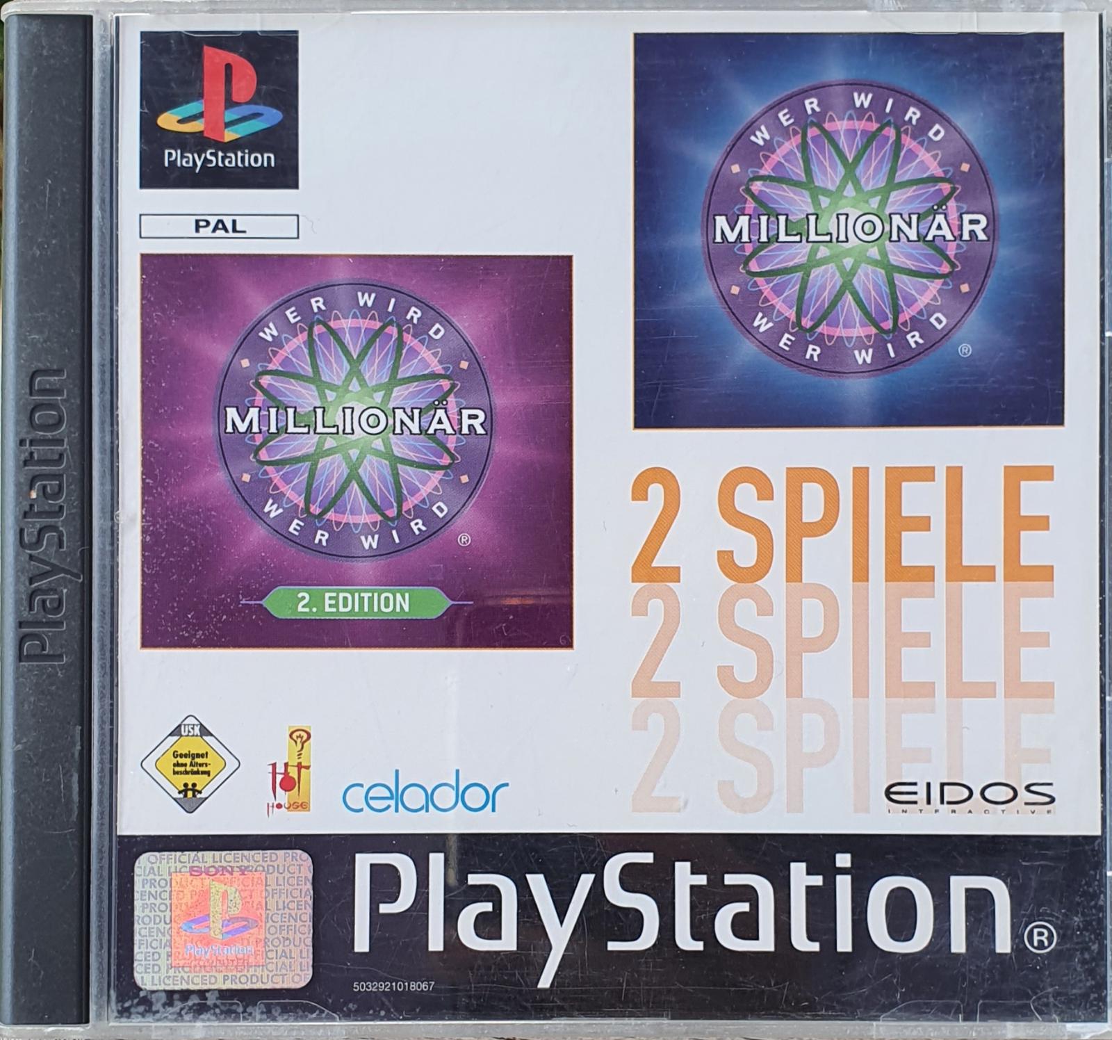 2 Games Who Wants to be a Millionaire PAL Playstation