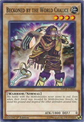 Beckoned by the World Chalice MP18-EN046 YuGiOh 2018 Mega-Tin Mega Pack