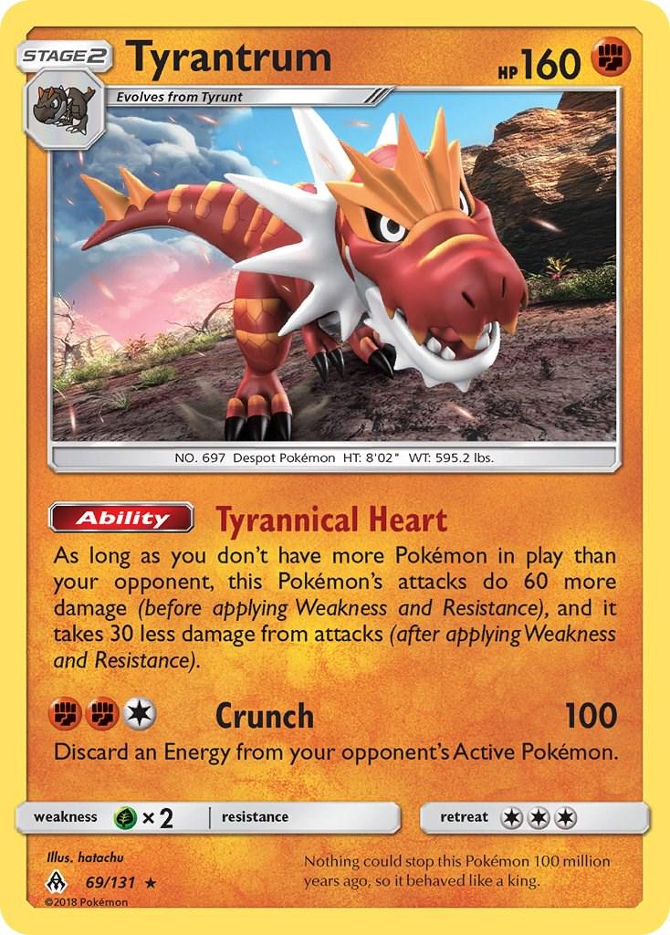 Tyrantrum #69 Pokemon Forbidden Light