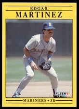 Edgar Martinez #457 Baseball Cards 1991 Fleer