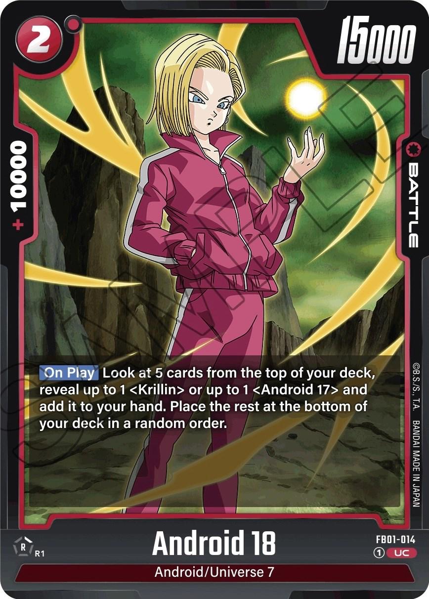 Android 18 FB01-014 Dragon Ball Fusion World Awakened Pulse