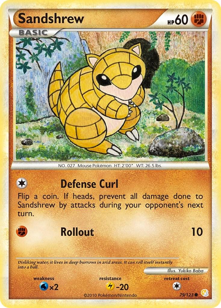 Sandshrew #79 Pokemon HeartGold & SoulSilver