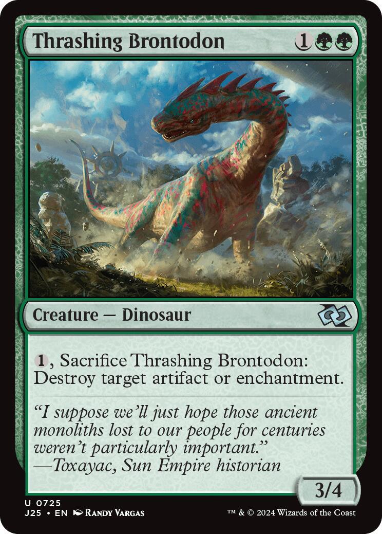 Thrashing Brontodon (Magic Foundations Jumpstart)