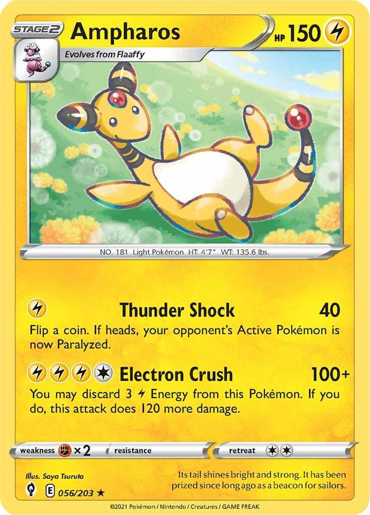 Ampharos #56 Pokemon Evolving Skies
