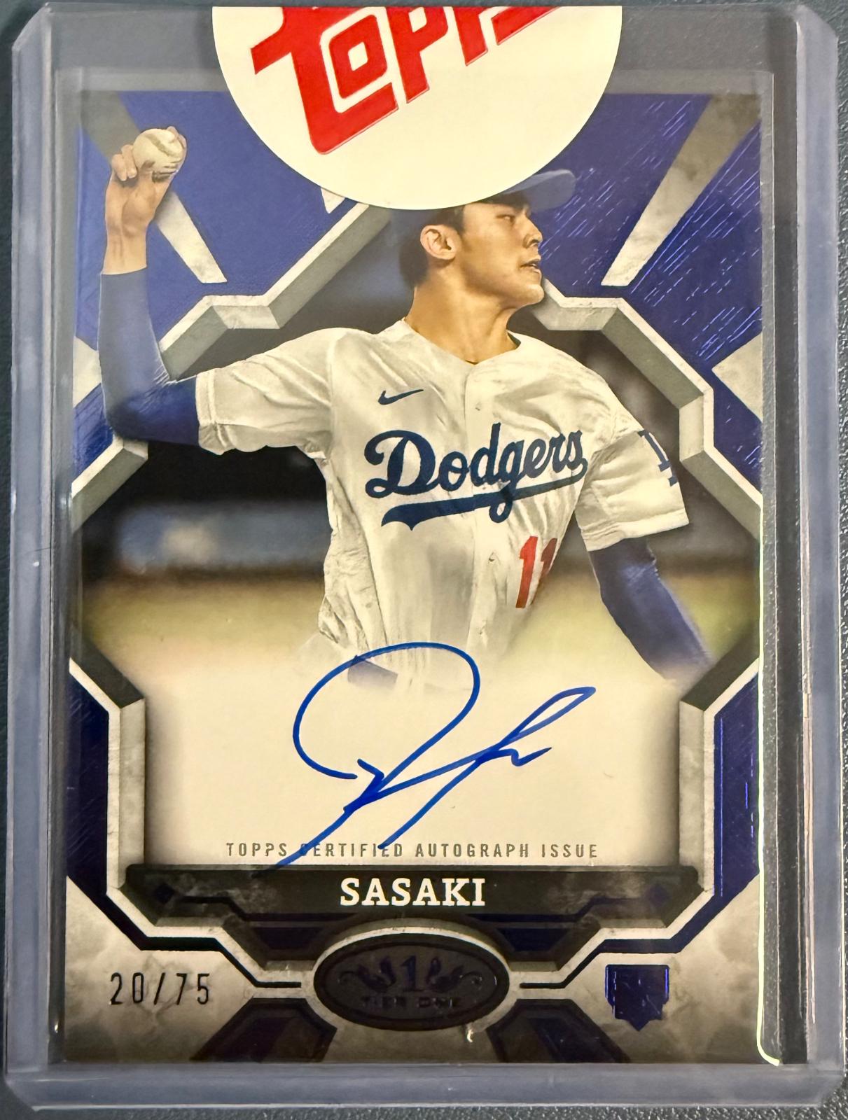 Roki Sasaki [Blue Foil] #BOA-RS Prices | 2025 Topps Tier One Break