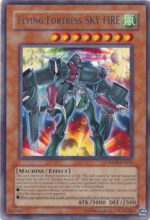 Flying Fortress SKY FIRE CRMS-EN016 YuGiOh Crimson Crisis