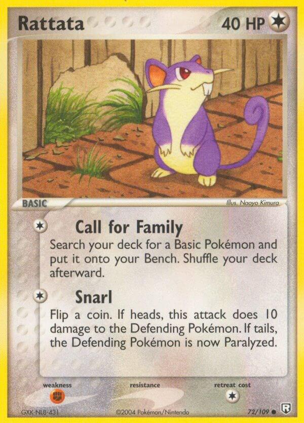 Rattata #72 Pokemon Team Rocket Returns