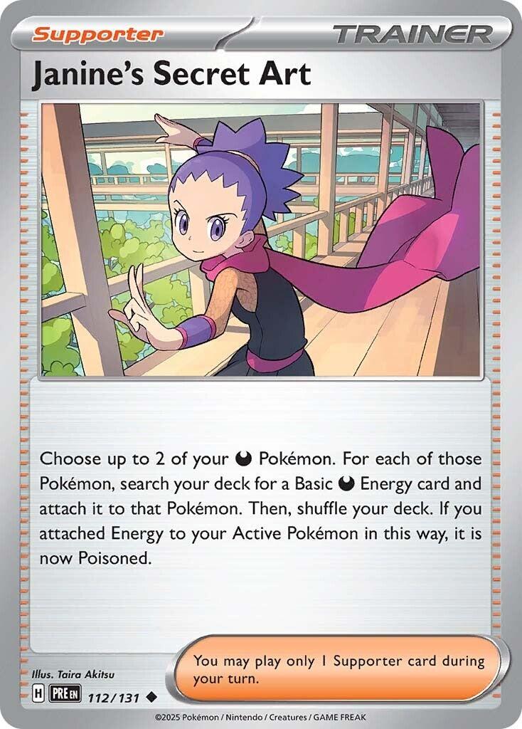 Janine's Secret Art #112 Pokemon Prismatic Evolutions