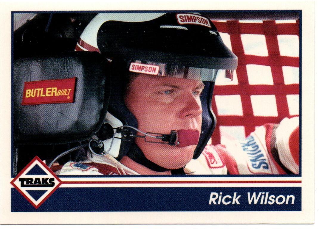 Rick Wilson #8 Racing Cards 1992 Traks NASCAR