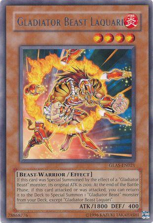 Gladiator Beast Laquari GLAS-EN021 YuGiOh Gladiator's Assault