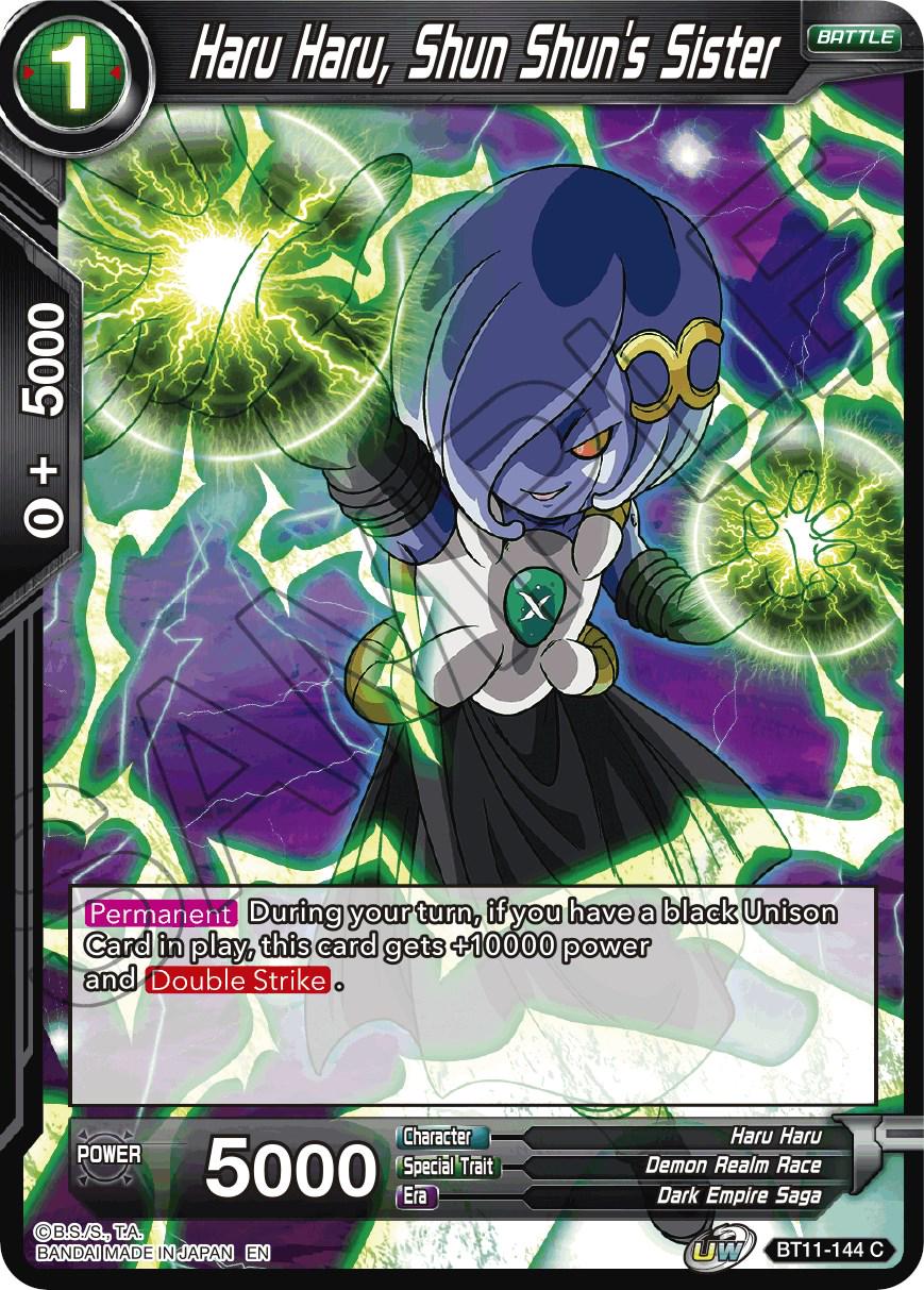 Haru Haru, Shun Shun's Sister BT11-144 Dragon Ball Super Vermilion Bloodline