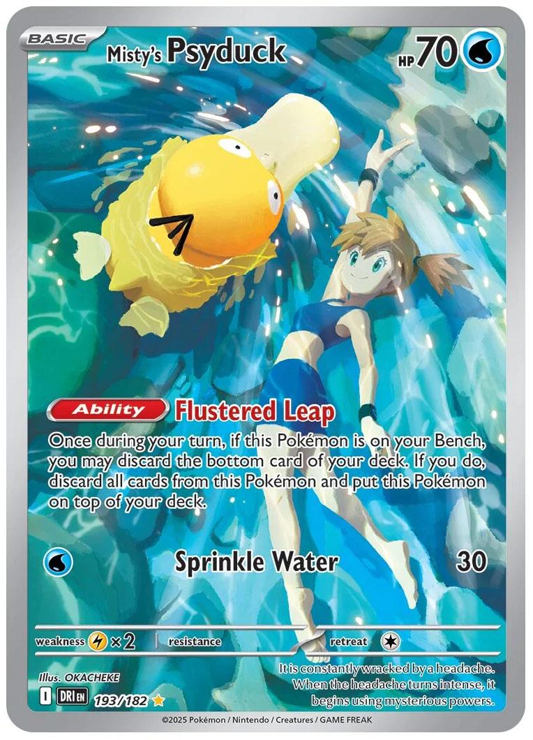 Misty's Psyduck #193 Pokemon Destined Rivals