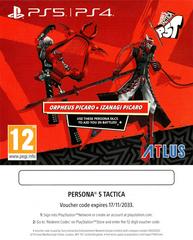 Voucher Code | Persona 5 Tactica PAL Playstation 5