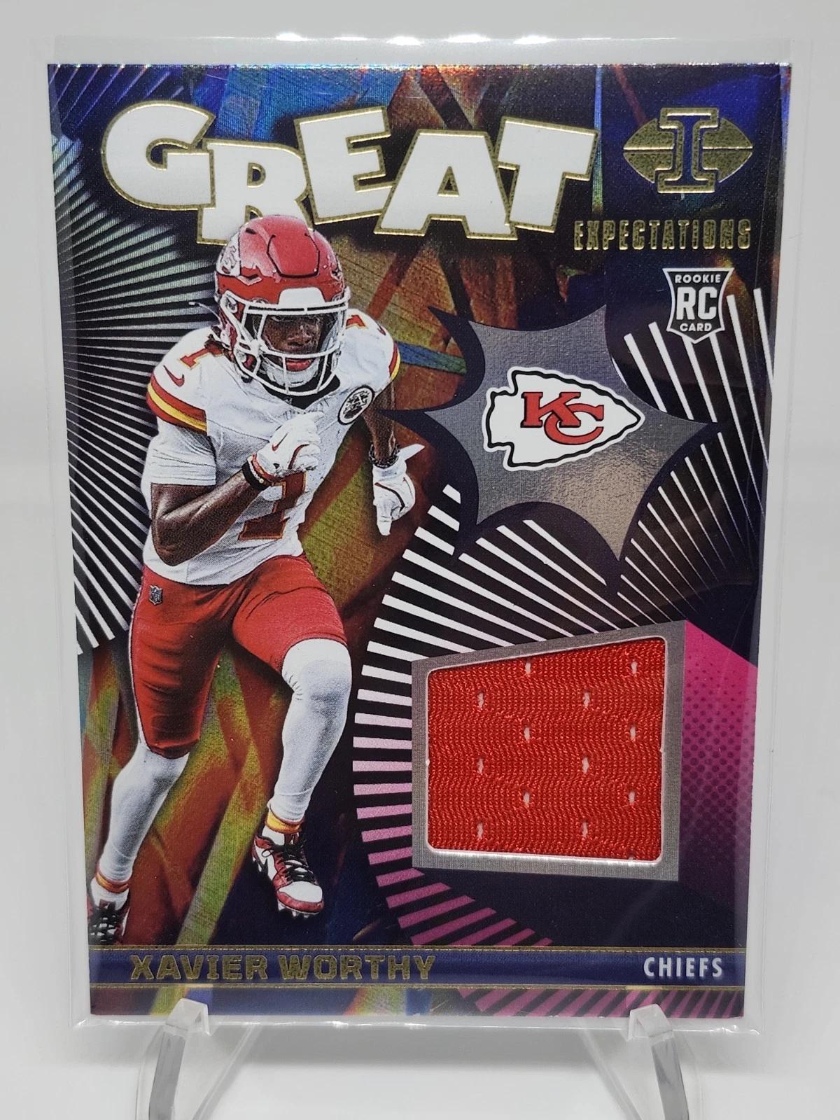 Xavier Worthy #GE-XWY Football Cards 2024 Panini Illusions Great Expectations