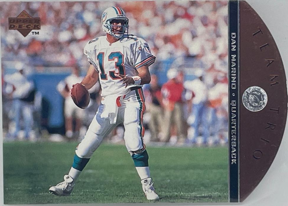 Dan Marino #TT11 Football Cards 1996 Upper Deck Team Trio