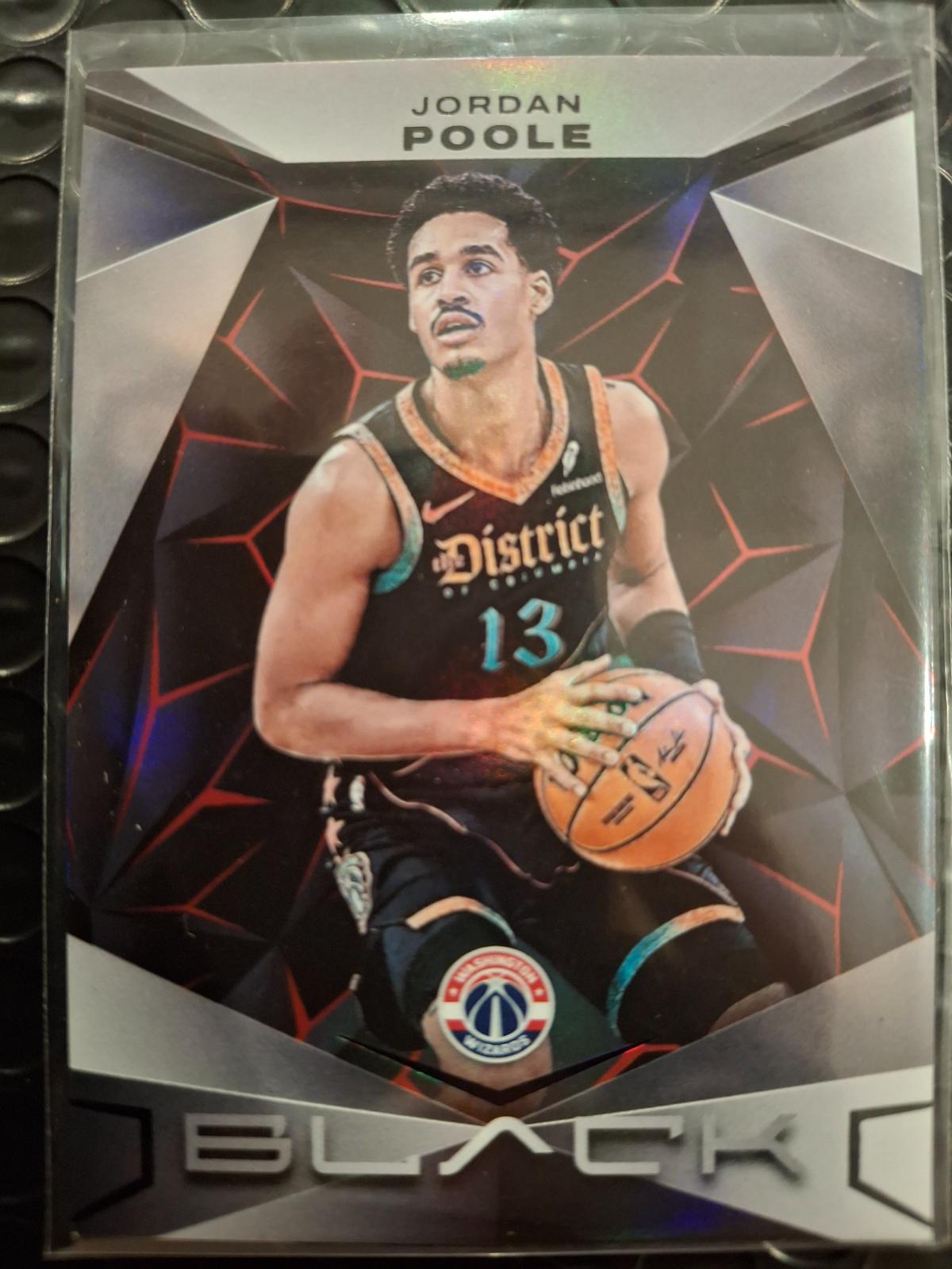 Jordan Poole #5 Basketball Cards 2023 Panini Black