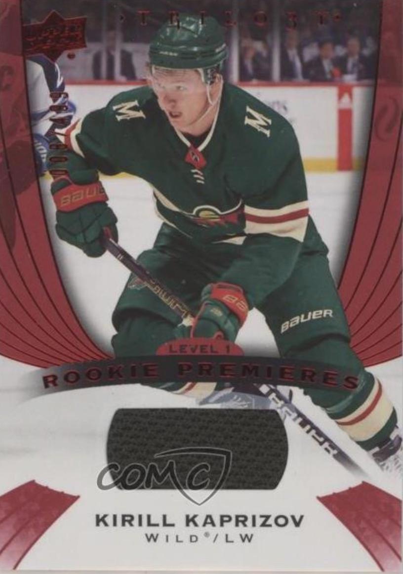 Kirill Kaprizov #KK Hockey Cards 2020 Upper Deck Trilogy Rookie Premiers