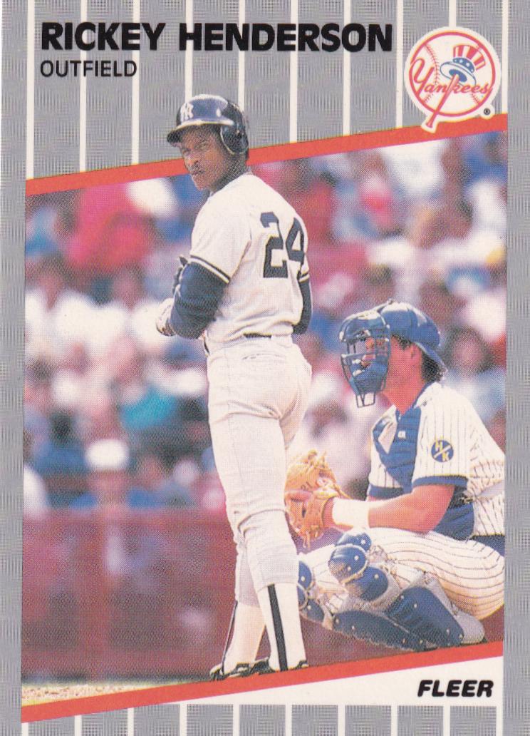 Rickey Henderson #254 1989 Fleer Glossy Baseball