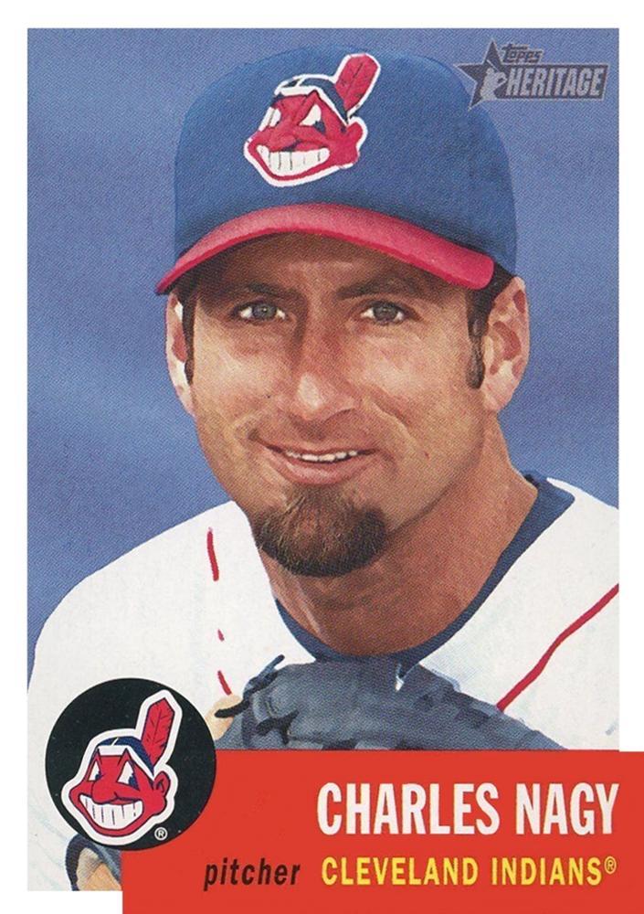 Charles Nagy #54 Baseball Cards 2002 Topps Heritage