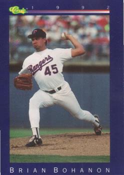 Brian Bohanon #185 1992 Classic Baseball