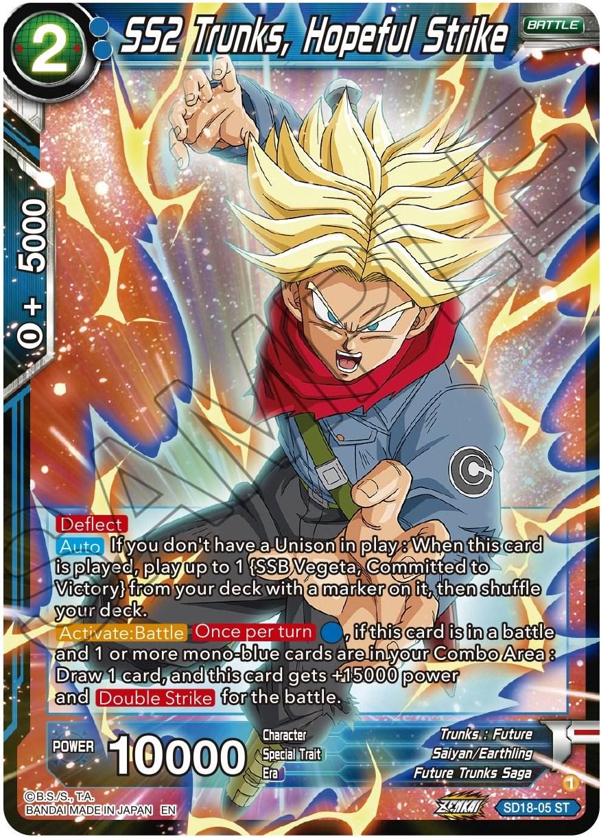 SS2 Trunks, Hopeful Strike SD18-05 Dragon Ball Super Dawn of the Z-Legends