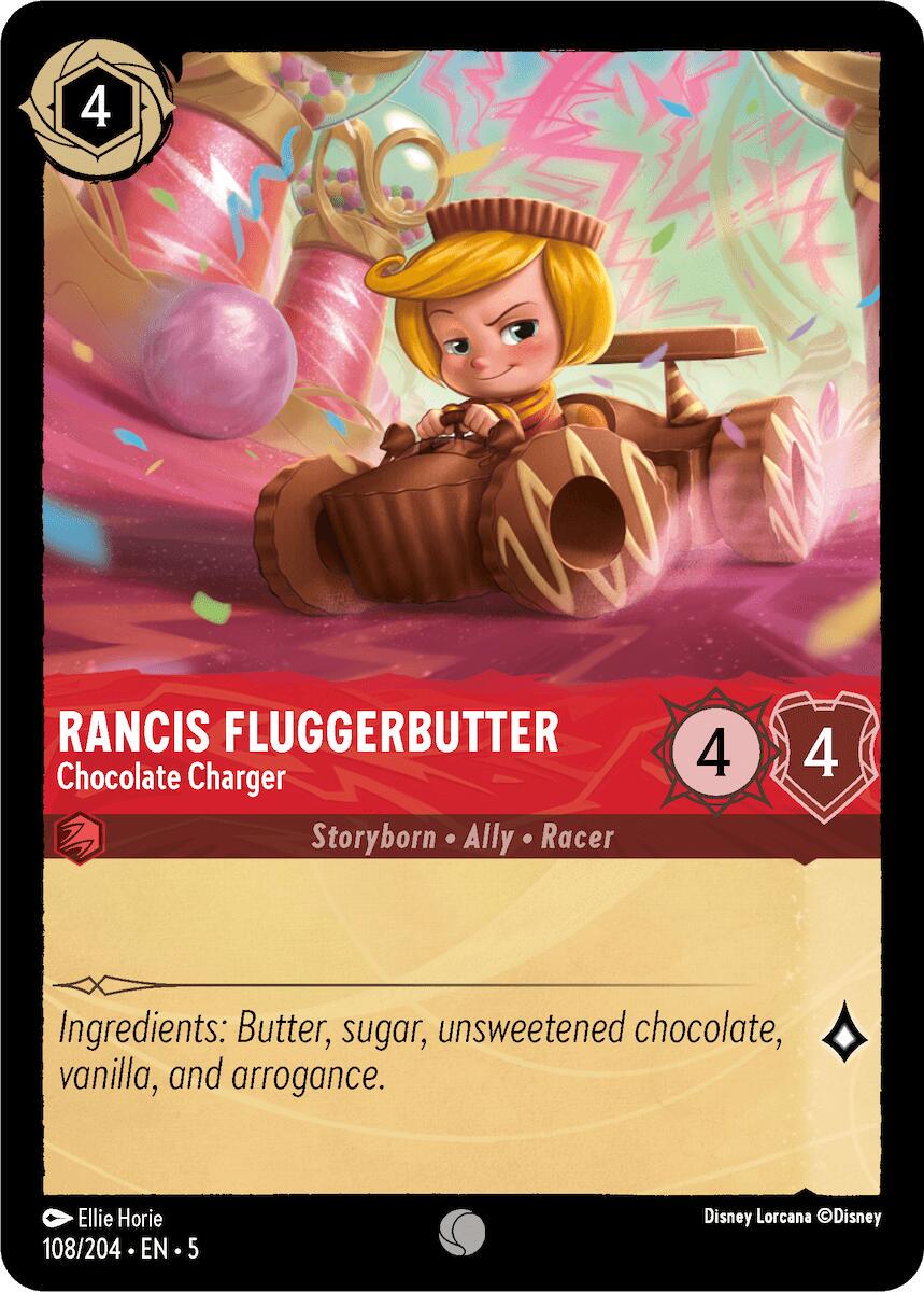 Rancis Fluggerbutter - Chocolate Charger #108 Lorcana Shimmering Skies
