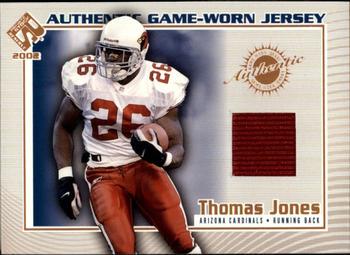 Thomas Jones #4 2002 Pacific Private Stock Reserve Game Worn Jersey Football