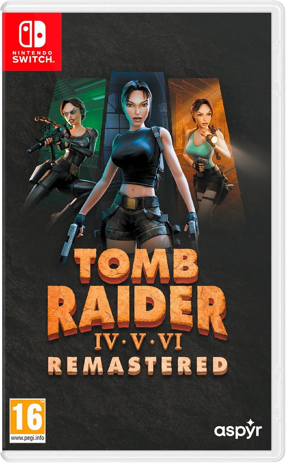 Carátula de Tomb Raider IV-VI Remastered para Switch (edición PAL España)