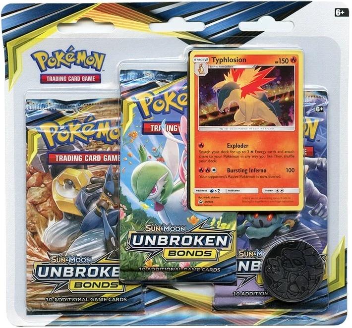 Typhlosion 3-Pack Blister Pokemon Unbroken Bonds