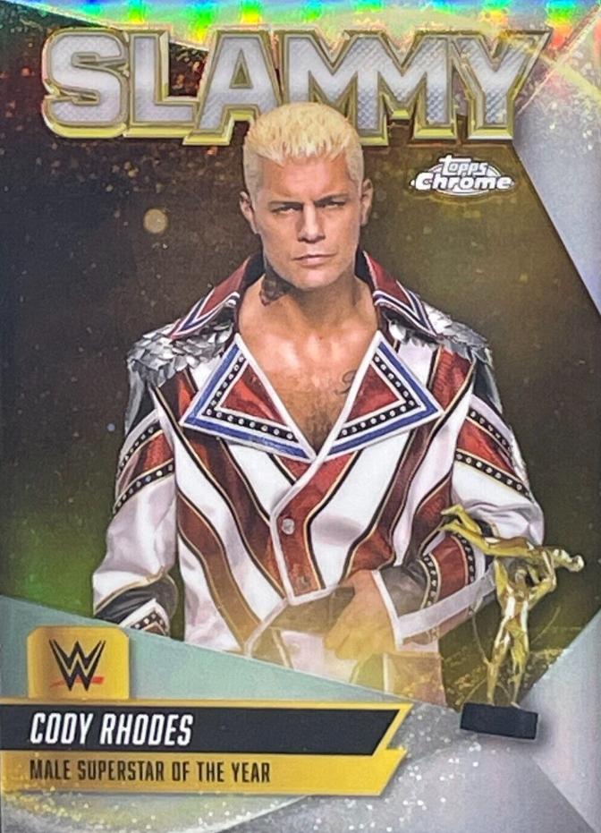 Cody Rhodes #SMY-CRD Wrestling Cards 2025 Topps Chrome WWE Slammy